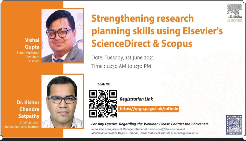 Webinar of ISI with Elsevier