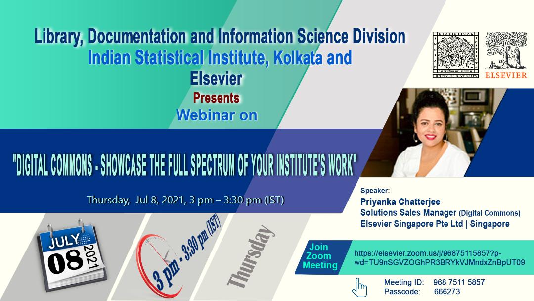 Webinar on Digital Commons