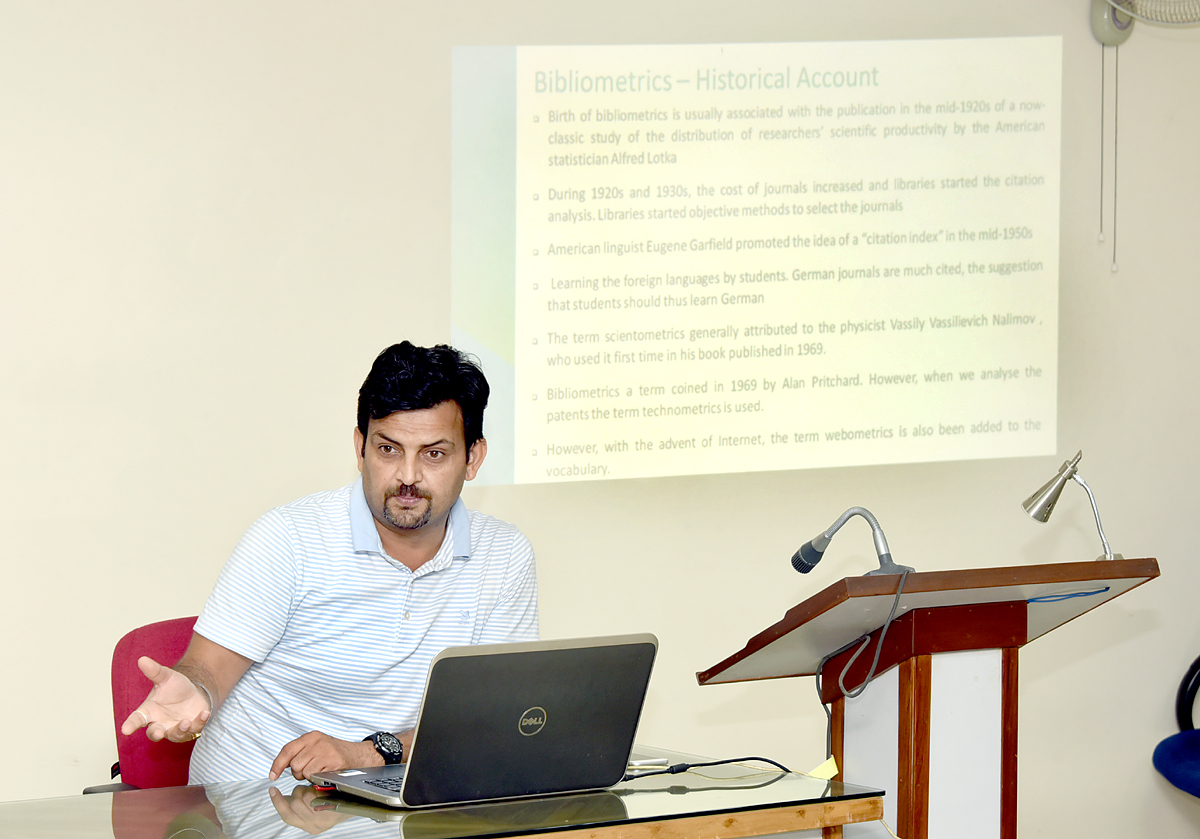 Awareness Programme on Bibliometric Indicators
