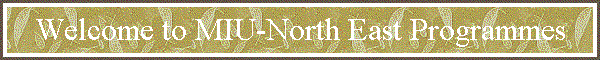 Welcome to MIU-North East Programmes